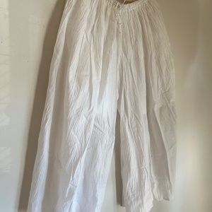 Crinkled cotton pants